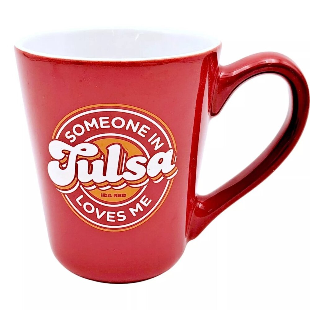 Tulsa Coffee Mug "Someone in Tulsa loves me" IDA RED